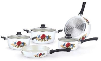 China COOKWARE ANTIADHERENTE ESMALTADO PORCELANA DE ALUMINIO 8PCS en venta