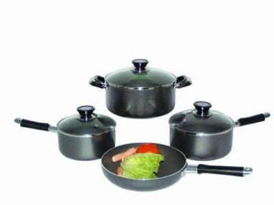 China ALUMINIUM PAINTED NON-STICK COVERED COOKWARE 7PCS SET for sale