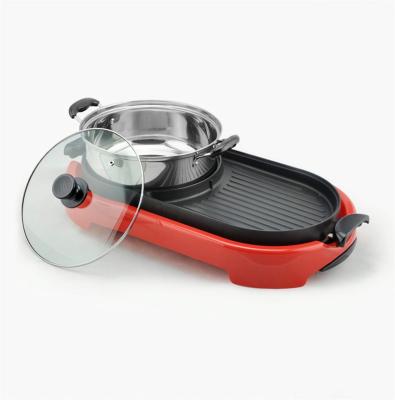 China Multi Function electric frying pan with hot pot,pizza pan for sale