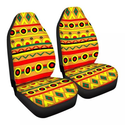 China 2021 Car Seat Cover Car Accessories Designed By African Traditional Tribal Copy Easy Clean Interior Suv Seats Car Seat Cover for sale