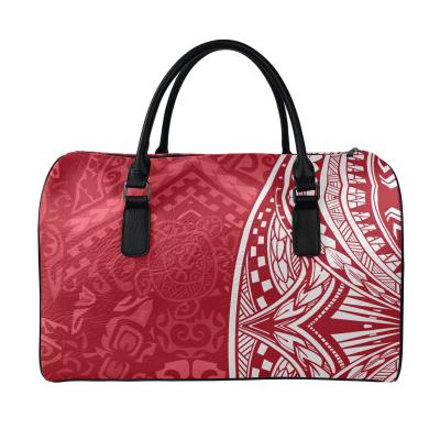 China Multifunctional Wholesale Travel Bag Production Line Hawaii Floral Print Car Seat Polynesian Tribal Travel Bag Diabetic Travel Bag for sale