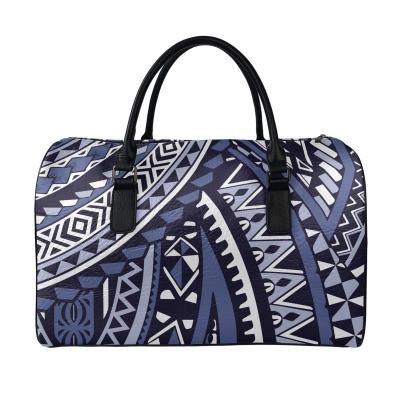 China New Arrival Multifunctional Design Hawaii Duffle Bag Polynesian Tribal Travel Bags Large Capacity Custom PU Leather Travel Bag Set Luggage for sale