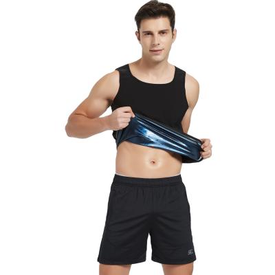 China Custom Made Men's Breathable Tank Top Sauna Waist Trainer Sweat Vest for sale