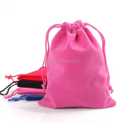 China Recyclable Wedding Favors Gifts Velvet Jewelry Bag With Custom Logo for sale