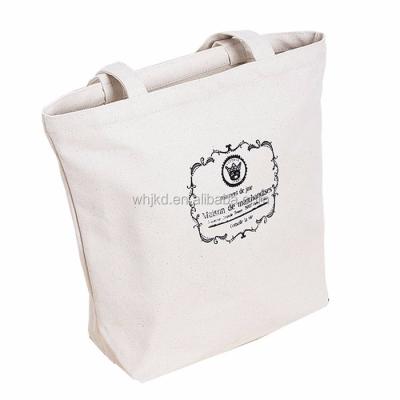 China Handled Most Popular Cotton Canvas Fabric Reusable Shopping Bags Canvas Tote Bag for sale