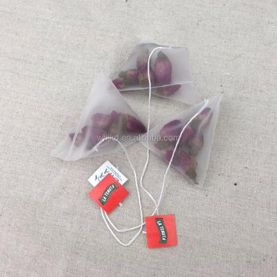 China High Quality Empty Tea Pyramid Nylon Tea Heat Seal Filter Bags For Loose Tea for sale