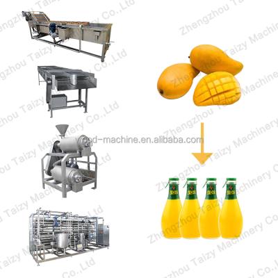 China Easy Operation Fruit Mango Pulp Juice Processing Equipment Price Production Line For Juice Mangoes for sale