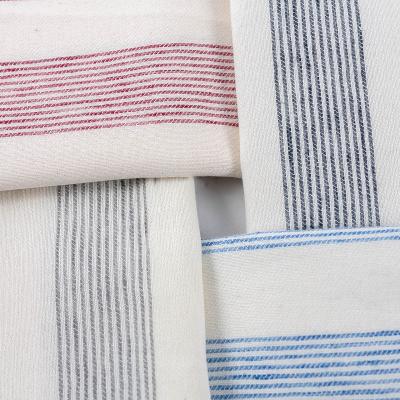 China Low Price Shrink-Resistant Trust In Textiles Pillows Designer Fabric Sofa Hemp Stripe Linen Fabric For Furniture HOME Textile Fabric for sale