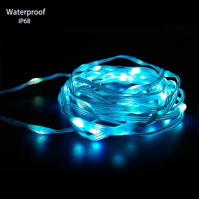 China Waterproof Christmas Fairy Lights RGB LED Full Color Light Christmas Decoration Lights for Wedding Christmas Party for sale