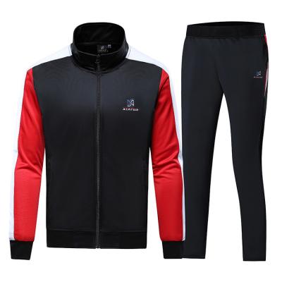 China Breathable High End China Polyester Jogger Man Collar Tracksuit Set for sale