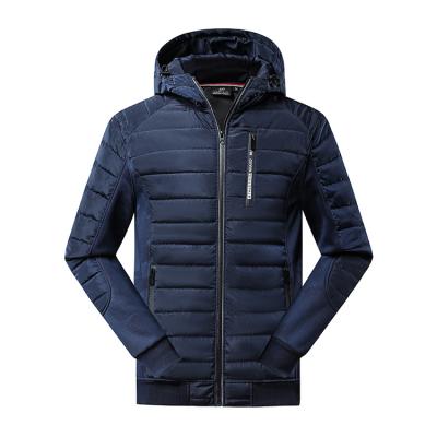 China Mens QUICK DRY Casual Zipper Private Label Sport Running Navy Padded Thick Winter Jacket For Man for sale