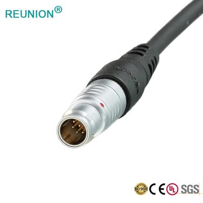 China Circular Power 4 Pin Metal Plug Electrical Wiring Connector Cable Assembly For Medical Application for sale