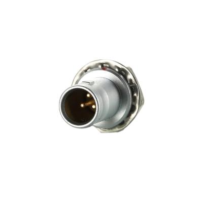 China Metal Automotive Push Pull Self Locking Straight Plug Pins Series 6 Circular 1B Male Connector for sale