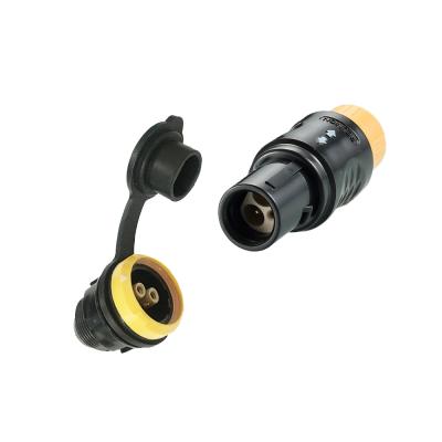 China Power P Series Push Pull Self Rotating Plastic Connector With Wire Harness For Testing for sale