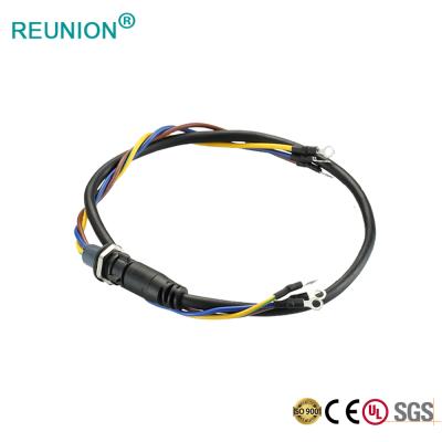 China Waterproof Power OEM ODM REUNION IP67 LED Lighting Connectors Solder Cable Assembly overmolding for sale