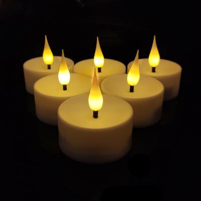 China CDL14B12F flameless tea light candle for home decoration, 3D led tealight candles, flicker led candles for sale