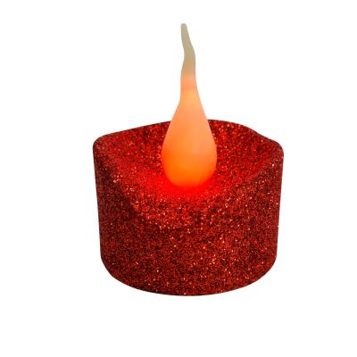 China Battery Operated CDL1624F LED Red Flickering Tea Candle Light Battery Operated Light For Party Decoration for sale