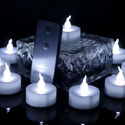 China CDL1011R-12 LED Remote Control Cold White Instant Tea Light with Remote Control for Christmas Decoration for sale