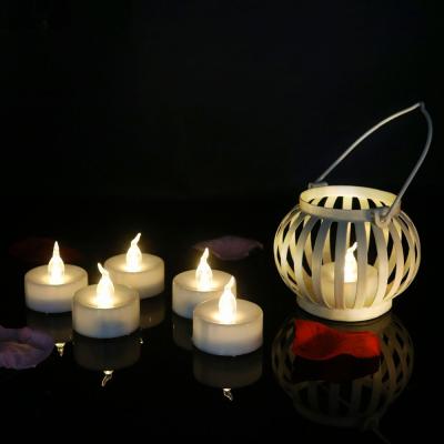 China CDL1012R-12 Battery Operated Warm White LED Flicker Tea Light With Remote Control For Wedding Decoration for sale