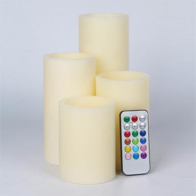 China Battery Operated CDL304P19-4 LED Candle Light Warm White Flashing Set for Christmas Decoration for sale