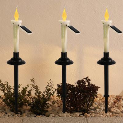 China Contemporary Solar Tears Candles Folding Solar Ground Garden Lights and Lily Flower Decoration for sale