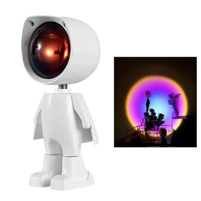 China Lighting Sunset Night Light Astronaut Projection Live Broadcast Background Like Galaxy Projector Atmosphere Children's Bedroom Lighting for sale