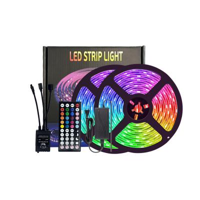 China Residential Bring Suit 5050 RGB Led Infrared 44 Head Lights Low Pressure Lamp With Item 10 Meters Set Light Music Intelligent Control for sale