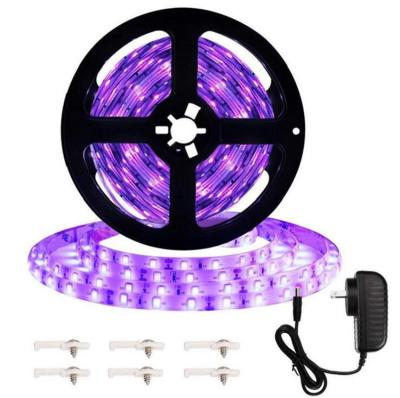 China 12V SMD2835 Residential UV Purple Light Strip Lamp Wavelength 380-405NM Germicidal UV Led Strip Lights for sale