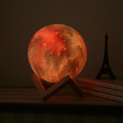 China Small Eco-Friendly Night Lights Around Jupiter Touch Lights Planet Lights 3D Decorated Moon Loaded Gift Wandering Model Earth Birthday for sale