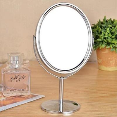 China Convenient Creative Bilateral Magnification Fashion Makeup Mirror 360 Degree Swivel Vanity Travel Mirrors (1x-2x) for sale