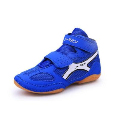 China Chinese Breathable Wrestling Shoes China Hot Selling Wrestling Shoes For Kids Sanda Jujitsu Sport Shoes Kids Boxing Shoes for sale