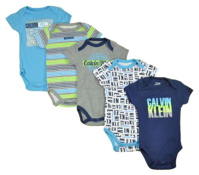 China Hot-selling Baby Boy Short Sleeve Bodysuits for sale