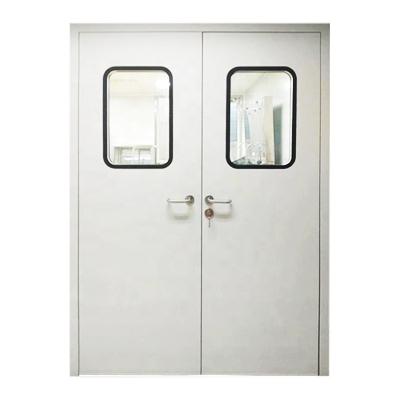 China LangGou Windproof Galvanized Medical Board Doors Airtight Operating Room Door Hospital Entrance Door for sale