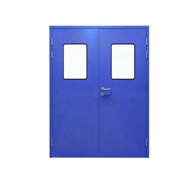 China LangGou Windproof Galvanized Airtight Cleanroom Door Ward Door Good Surgery Board Medical Room Door for sale