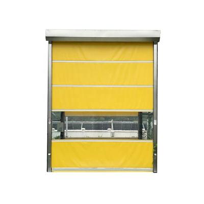 China LangGou PVC Rolling Curtain Roller Shutter Industrial Electric Windproof Door Fast Motor Sealing Style Customized for sale