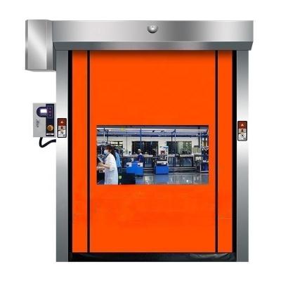 China LangGou High Speed ​​PVC Rolling Shutter Doors Wear Resistant Industrial PVC Windproof Electric Curtain for sale