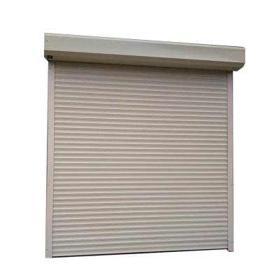 China LangGou Thermal Insulation Thermal Insulation Curtain Rolling Shutter Steel Doors Filled With Polyurethane Foam Simplicity Style for sale