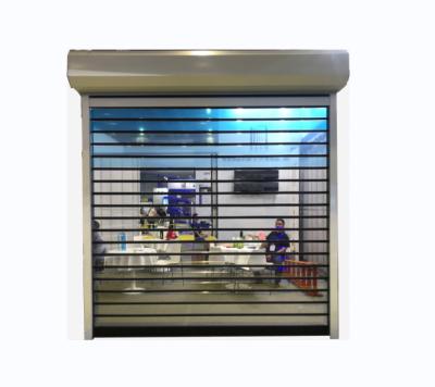 China LangGou PVC Curtain Windproof Motor Driving Fast Rolling Door PVC Windproof Rolling Shutters for sale