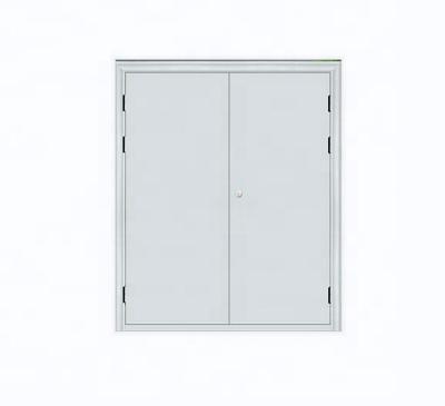 China Fire Protection LangGou Class C Galvanized Perlite Filled Board Fireproof Doors For Abyssinian Security Hydro Well Door for sale