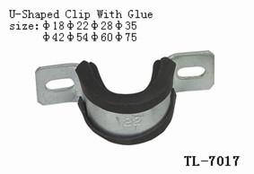 China TL-7017 15--315mm pipe single open clamp PVC/EPDM  rubber Glue electrical equipment accessory metal for fixing hose tube for sale