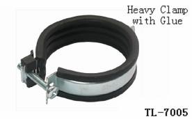 China TL-7005 15--315mm pipe single open clamp PVC/EPDM  rubber Glue electrical equipment accessory metal for fixing hose tube for sale