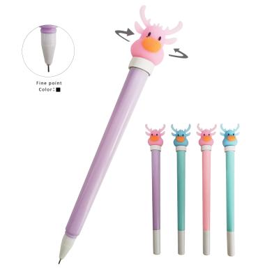 China FUNWOOD GQC Normal Fantasy Spin Topper Fine Liner Gel Pen Cartoon, Release PVC Pressure Stir Funny Gel Ink Pen for sale