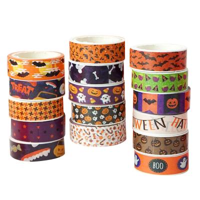 China FUNWOOD GQC Halloween Decorative Waterproof Style Sticker Washi Paper Tape for sale