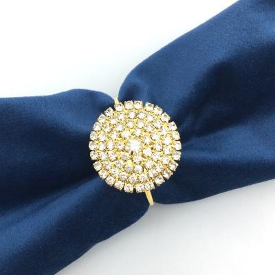 China Wholesale Minimalist Napkin Ring Holder Rhinestone Napkin Ring Wedding Decoration Easter Pumpkin Napkin Button for sale