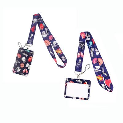 China Creative Medical Souvenir Series Body Organ / Skeleton Gift Lanyard Card Set For Nurse Doctors Accessories for sale