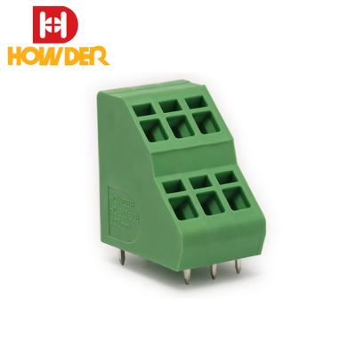 China 5.08mm Double Level Recess Terminal Block 12 - A.W.G. 28 for sale