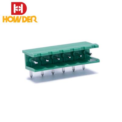 China 5.0mm PCB Terminal 2 Pin Plug In Screw Electric Terminal Block Terminal Blocks 5.0mm Male Female Connectors for sale