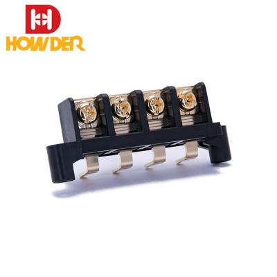 China Wire Connecting 11mm Mounting Ears Closed Barrier Terminal Block for sale