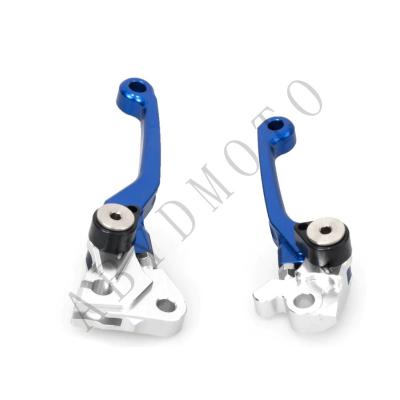 China CNC ALUMINUM ALLOY YZ65 SUV MOTORCYCLE DOUBLE SIDED ADJUSTABLE FOLDING CLUTCH LEVER ADJUSTABLE LEVER DOUBLE SIDED AND ABYDMOTO FOLDING BLACK GOLD SILVER BLUE RED for sale