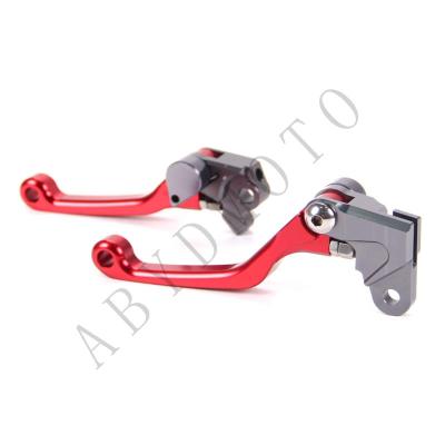 China CNC ALUMINUM ALLOY SUV MOTORCYCLE BRAKE DOUBLE SIDED ADJUSTABLE AND FOLDING CLUTCH LEVERS CRF150R 07-19 ABYDMOTO for sale